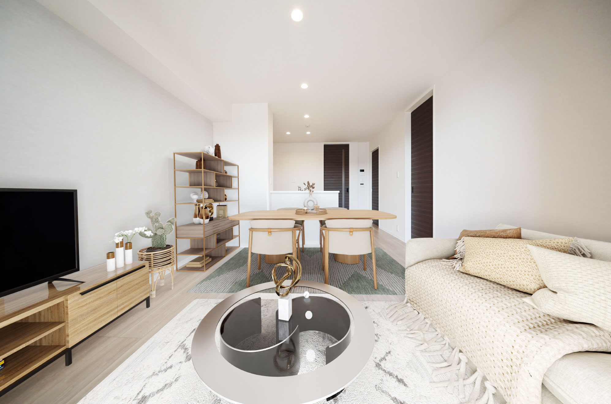 Atype Living Dining Kitchen ※家具・調度品はCG合成です。